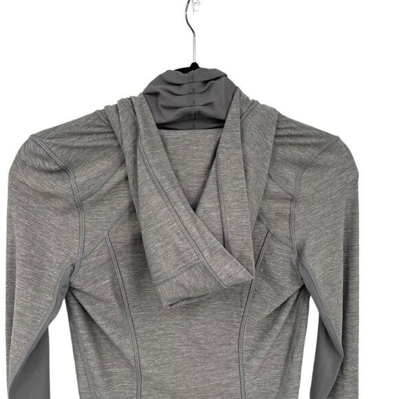 Lululemon Daily Practice Jacket Heathered Slate Size 2 - Picture 9 of 11